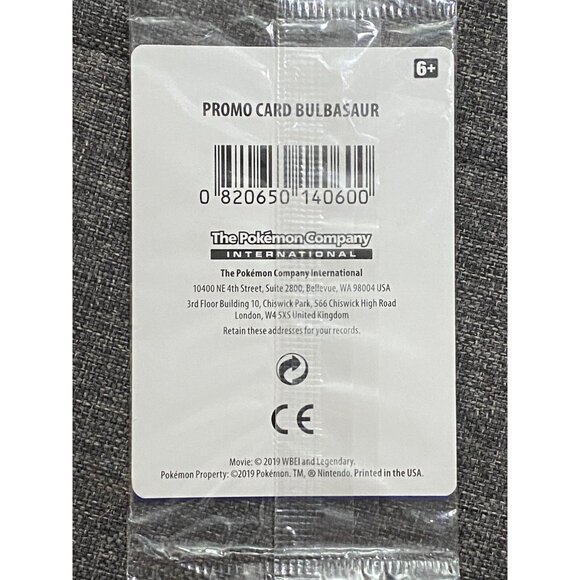 Bulbasaur SM198 Detective Pikachu Holo Black Star Promo Pokémon Card Sealed - Picture 2 of 3